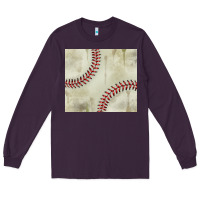 Plum dirty baseball pattern Long Sleeve Tee - TumblerDesignByShophia