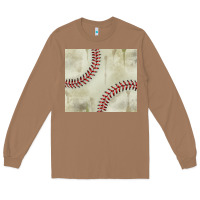 Toasted Coconut dirty baseball pattern Long Sleeve Tee - TumblerDesignByShophia