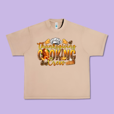 Thanksgiving Cooking Crew Urban Heavy Tee Designed By Texasbilliewilder