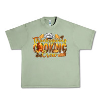 Oil Green Thanksgiving Cooking Crew Urban Heavy Tee - texasbilliewilder