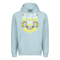 Blue Mist hearing aid gift funny deaf awareness t shirt Premium Hoodie - tuanDangUi