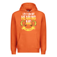 Carrot hearing aid gift funny deaf awareness t shirt Premium Hoodie - tuanDangUi