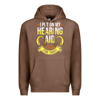 Chestnut hearing aid gift funny deaf awareness t shirt Premium Hoodie - tuanDangUi