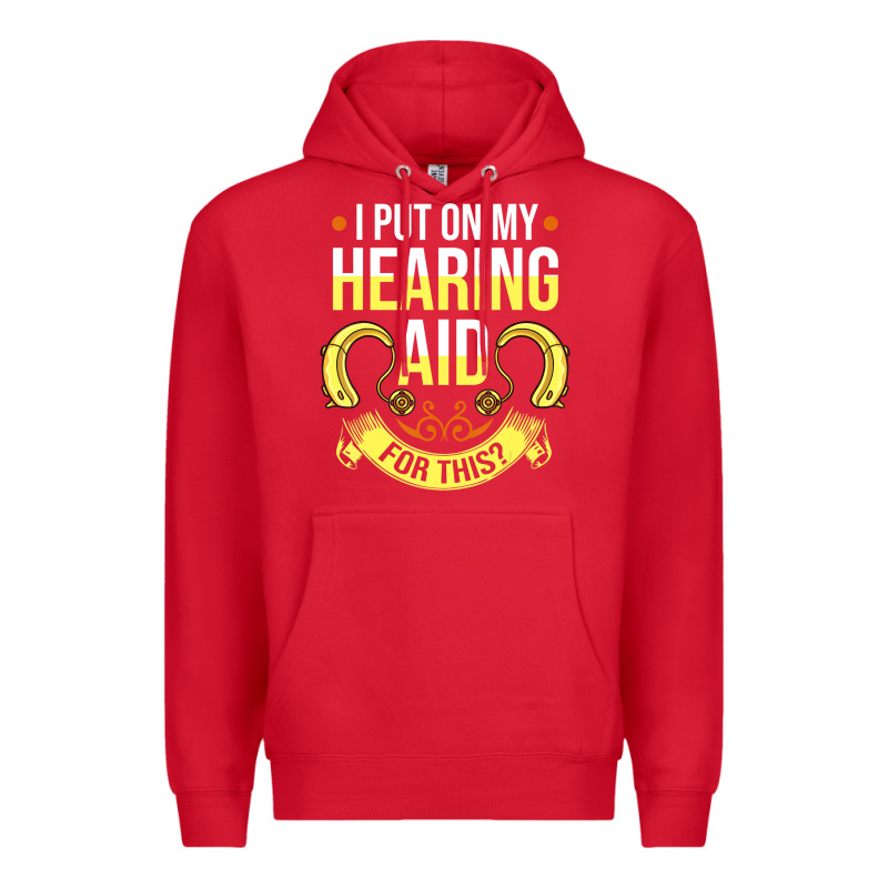 Hearing Aid Gift Funny Deaf Awareness T Shirt Premium Hoodie by tuanDangUi | Teevron