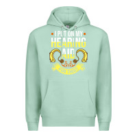 Seafoam hearing aid gift funny deaf awareness t shirt Premium Hoodie - tuanDangUi