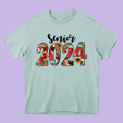 Senior 2024 Western Heavy Core Tee Designed By Jahusdesignshop