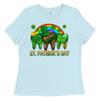 Baby Blue St. Patricks Dental Ladies Tee - BundleAndBundleShop