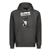 Charcoal Heather retro man postcard records Premium Hoodie - tuanDangUi