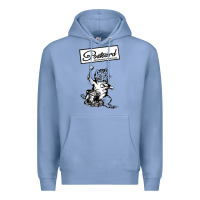 Colony Blue retro man postcard records Premium Hoodie - tuanDangUi