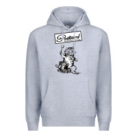 Heather Grey retro man postcard records Premium Hoodie - tuanDangUi