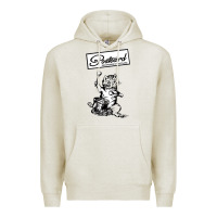 Oatmeal Heather retro man postcard records Premium Hoodie - tuanDangUi