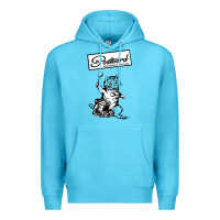 Ocean Blue retro man postcard records Premium Hoodie - tuanDangUi