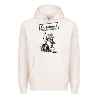 Pale Pink retro man postcard records Premium Hoodie - tuanDangUi