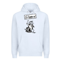 White retro man postcard records Premium Hoodie - tuanDangUi