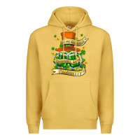 Antique Gold buy me green beer and tell me ı am pretty Premium Hoodie - FaDigitalArtStudio