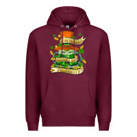 Burgundy buy me green beer and tell me ı am pretty Premium Hoodie - FaDigitalArtStudio