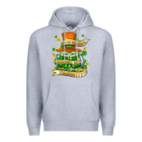 Heather Grey buy me green beer and tell me ı am pretty Premium Hoodie - FaDigitalArtStudio