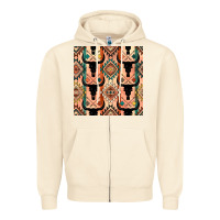 Sandshell native american aztec seamless pattern 4 Zipper Hoodie - BundleAndBundleShop