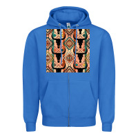 True Royal native american aztec seamless pattern 4 Zipper Hoodie - BundleAndBundleShop