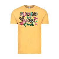 Vintage Mustard nursing is a work of heart Vintage Tee - RanaPortraitStore