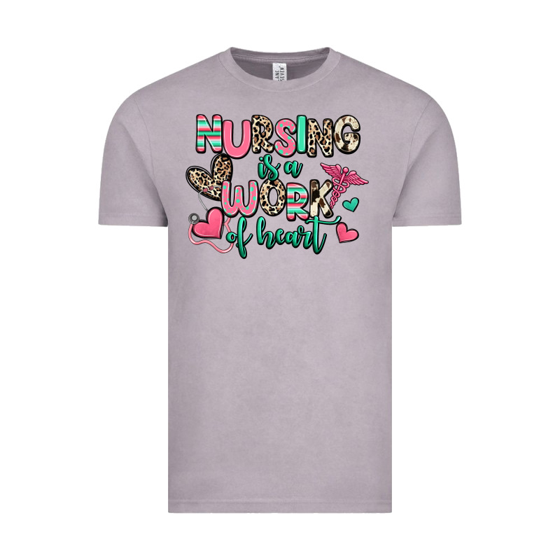 Nursing Is A Work Of Heart Vintage Tee by RanaPortraitStore | Teevron