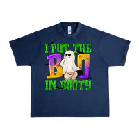 Navy I Put The Boo Urban Heavy Tee - texasbilliewilder
