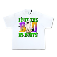 White I Put The Boo Urban Heavy Tee - texasbilliewilder