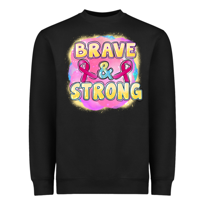 Brave And Strong Cancer Heavyweight Sweatshirt by FaDigitalArtStudio | Teevron