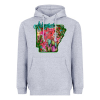 Heather Grey arkansas Heavyweight Hoodie - SublimationCraftShop