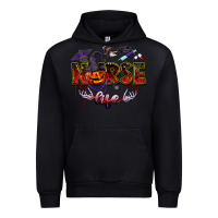 Black halloween nurse life Urban Hoodie - BarkalooDesign