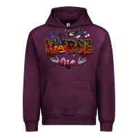 Mauve Wine halloween nurse life Urban Hoodie - BarkalooDesign
