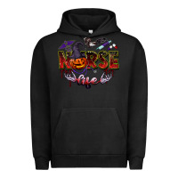 Pigment Black halloween nurse life Urban Hoodie - BarkalooDesign