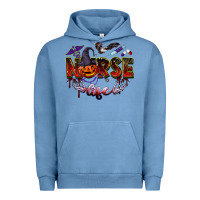 Pigment Pebble Blue halloween nurse life Urban Hoodie - BarkalooDesign