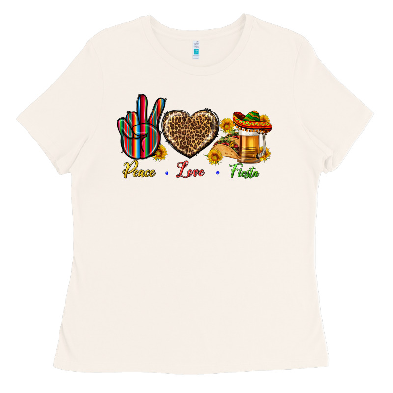 Peace Love Fiesta Ladies Tee by BundleAndBundleShop | Teevron