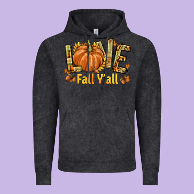 Love Fall Y'all Vintage Hoodie Designed By Texasbilliewilder