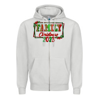 Dove Grey Family Christmas 2023 Zipper Hoodie - FaDigitalArtStudio