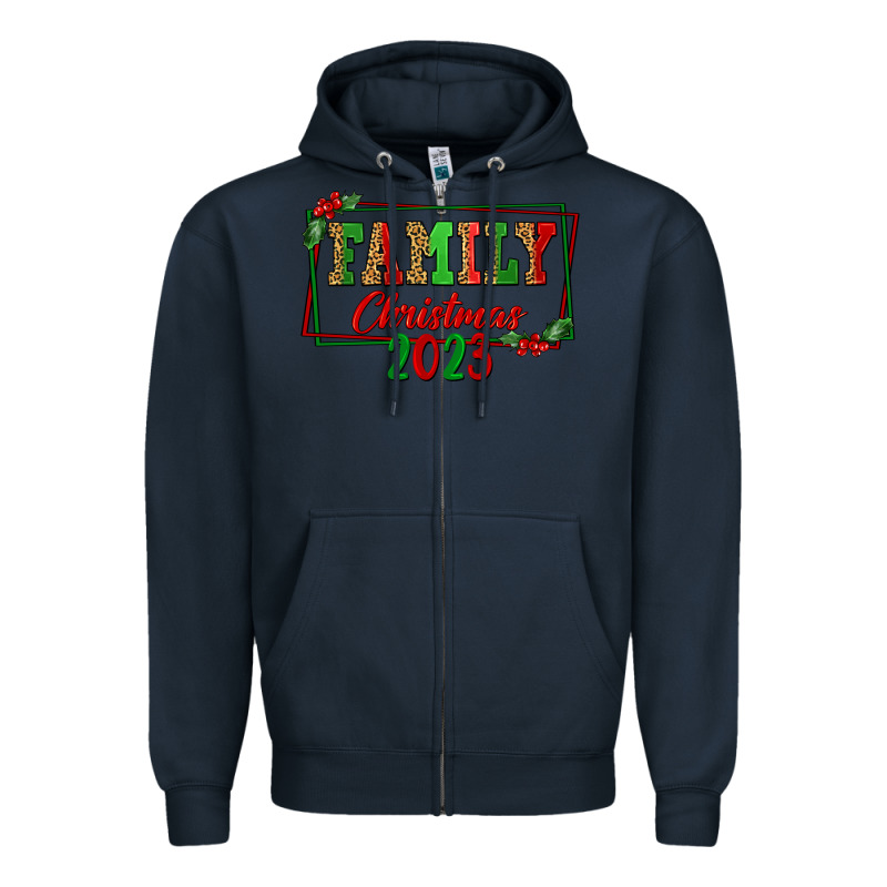 Family Christmas 2023 Zipper Hoodie by FaDigitalArtStudio | Teevron