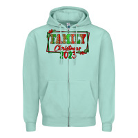 Seafoam Family Christmas 2023 Zipper Hoodie - FaDigitalArtStudio