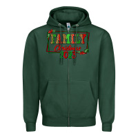 Sports Green Family Christmas 2023 Zipper Hoodie - FaDigitalArtStudio