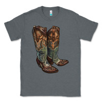Charcoal Heather cowgirl boots Classic Tee - RanaPortraitStore