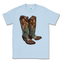 Dusty Blue cowgirl boots Classic Tee - RanaPortraitStore