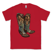 Red cowgirl boots Classic Tee - RanaPortraitStore