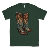 Sports Green cowgirl boots Classic Tee - RanaPortraitStore