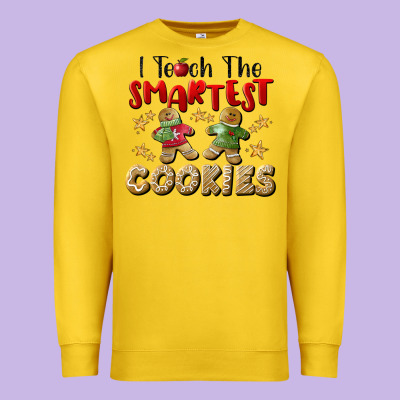 I Teach The Smartest Cookies Premium Sweatshirt Designed By Lillyallendesigns