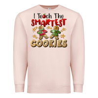 Pale Pink I Teach The Smartest Cookies Premium Sweatshirt - LillyAllenDesigns