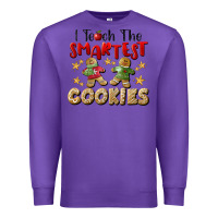 Purple I Teach The Smartest Cookies Premium Sweatshirt - LillyAllenDesigns