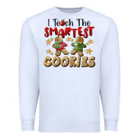 White I Teach The Smartest Cookies Premium Sweatshirt - LillyAllenDesigns
