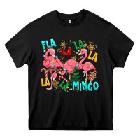 Black christmas fla la la la la mingo Heavy Core Tee - MaliasSmallBusiness
