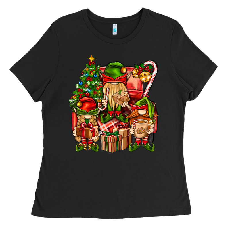 Christmas Elf Truck Ladies Tee by BundleAndBundleShop | Teevron