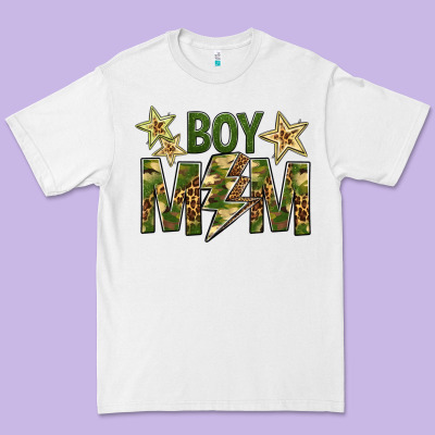 Boy Mom Premium Tee Designed By Bundleandbundleshop